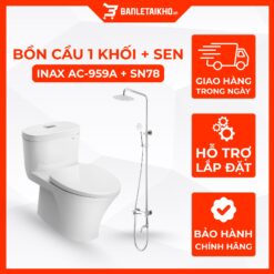 Combo Thiết Bị Vệ Sinh INAX Bồn Cầu AC-959VAN Và Sen Cây SN78