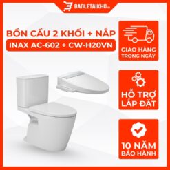 Bồn Cầu 2 Khối Nắp Điện Tử INAX AC-602+CW-H20VN