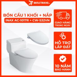 Bồn Cầu INAX AC-1017R+CW-S32VN 1 Khối Nắp Rửa Cơ
