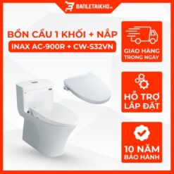 Bồn Cầu INAX AC-900R+CW-S32VN 1 Khối Nắp Rửa Cơ
