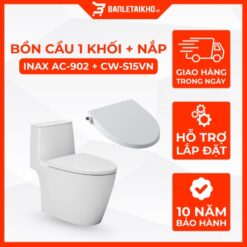Bồn Cầu INAX AC-902+CW-S15VN 1 Khối Nắp Rửa Cơ