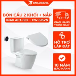 Bồn Cầu INAX ACT-602+CW-S15VN 2 Khối Xả Cảm Ứng