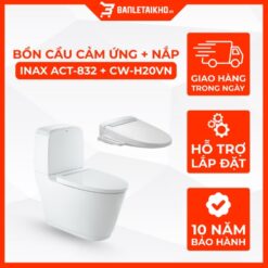 Bồn Cầu INAX ACT-832+CW-H20VN Nắp Điện Tử Xả Cảm Ứng