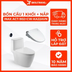 Bồn Cầu INAX ACT-902+CW-KA22AVN 1 Khối Xả Tự Động Nắp Điện Tử