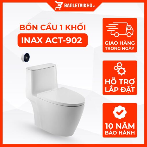 Bồn Cầu INAX ACT-902VN (ACT902VN) 1 Khối Dòng S200 Xả Không Chạm