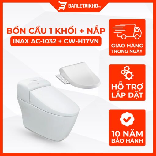 Bồn Cầu Thông Minh INAX AC-1032+CW-H17VN 1 Bồn Cầu Thông Minh INAX AC-1032+CW-H17VN