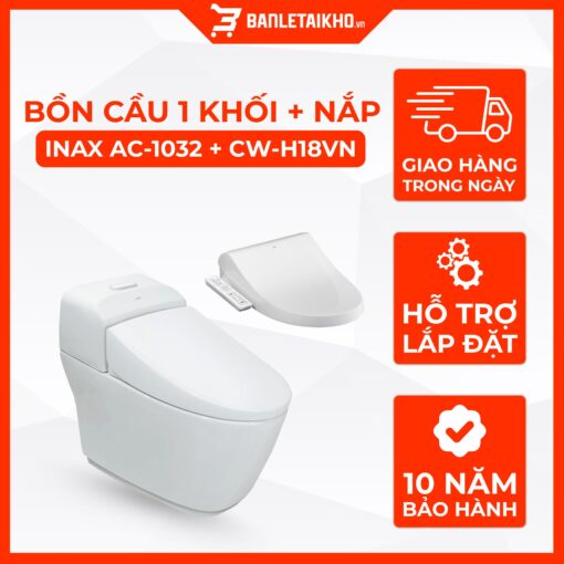 Bồn Cầu Thông Minh INAX AC-1032+CW-H18VN 1 Bồn Cầu Thông Minh INAX AC-1032+CW-H18VN