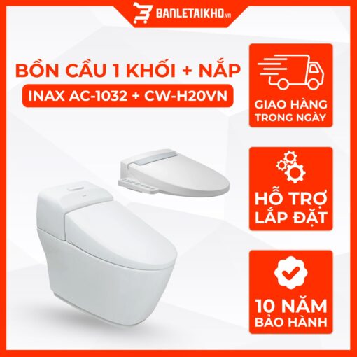 Bồn Cầu Thông Minh INAX AC-1032+CW-H20VN 1 Bồn Cầu Thông Minh INAX AC-1032+CW-H20VN