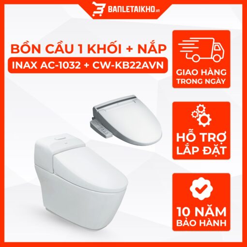 Bồn Cầu Thông Minh INAX AC-1032+CW-KB22AVN 1 Bồn Cầu Thông Minh INAX AC-1032+CW-KB22AVN