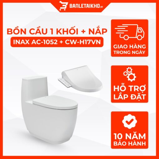 Bồn Cầu Thông Minh INAX AC-1052+CW-H17VN 1 Bồn Cầu Thông Minh INAX AC-1052+CW-H17VN