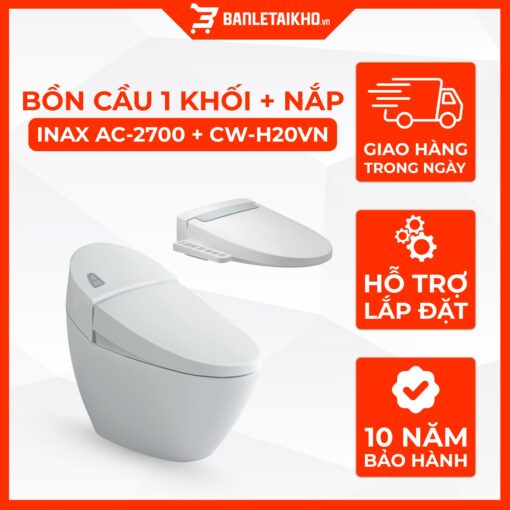 Bồn Cầu Thông Minh INAX AC-2700+CW-H20VN 1 Bồn Cầu Thông Minh INAX AC-2700+CW-H20VN