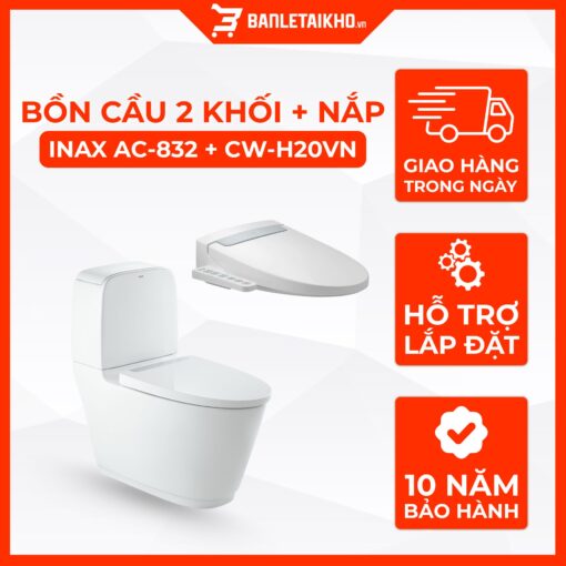 Bồn Cầu Thông Minh INAX AC-832+CW-H20VN 1 Bồn Cầu Thông Minh INAX AC-832+CW-H20VN