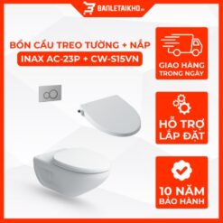 Bồn Cầu Treo Tường INAX AC-23P+CW-S15VN Nắp Rửa Cơ