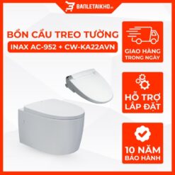 Bồn Cầu Treo Tường INAX AC-952+CW-KA22AVN Nắp Điện Tử