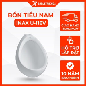 Bồn Tiểu Nam INAX U-116V (U116V) Treo Tường 7 Bồn Tiểu Nam INAX U-116V Treo Tường
