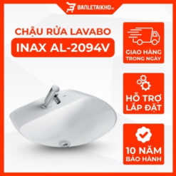 Chậu Rửa Lavabo INAX AL-2094V (AL2094V) Âm Bàn Aqua Ceramic