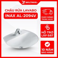 Chậu Rửa Lavabo INAX AL-2094V (AL2094V) Âm Bàn Aqua Ceramic