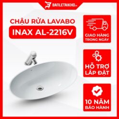 Chậu Rửa Lavabo INAX AL-2216V Âm Bàn Aqua Ceramic