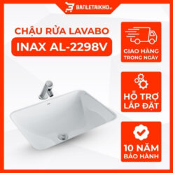 Chậu Rửa Lavabo INAX AL-2298V (AL2298V) Âm Bàn Aqua Ceramic
