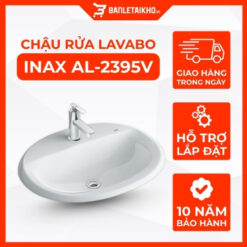 Chậu Rửa Lavabo INAX AL-2395V (AL2395V) Dương Vành Aqua Ceramic
