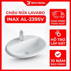 Chậu Rửa Lavabo INAX AL-2395V (AL2395V) Dương Vành Aqua Ceramic