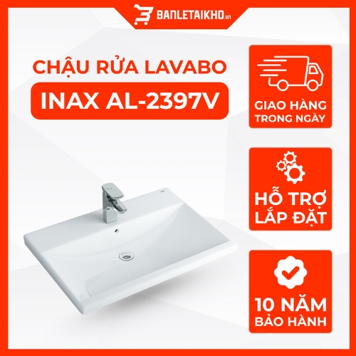 Chậu Rửa Lavabo INAX AL-2397V (AL2397V) Dương Vành Aqua Ceramic 14 Chậu Rửa Lavabo INAX AL-2397V (AL2397V) Dương Vành Aqua Ceramic