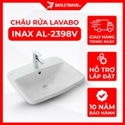 Chậu Rửa Lavabo INAX AL-2398V (AL2398V) Dương Vành Aqua Ceramic
