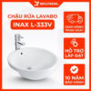 Chậu Rửa Lavabo INAX AL-333V (AL333V) Bán Âm Bàn Aqua Ceramic