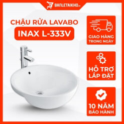 Chậu Rửa Lavabo INAX AL-333V (AL333V) Bán Âm Bàn Aqua Ceramic
