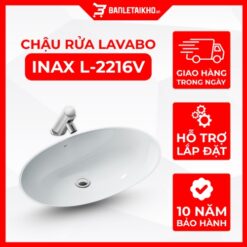 Chậu Rửa Lavabo INAX L-2216V (L2216V) Âm Bàn Oval
