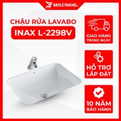 Chậu Rửa Lavabo INAX L-2298V (L2298V) Âm Bàn Chữ Nhật