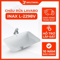Chậu Rửa Lavabo INAX L-2298V (L2298V) Âm Bàn Chữ Nhật