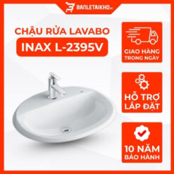 Chậu Rửa Lavabo INAX L-2395V (L2395V) Dương Vành