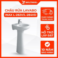 Chậu Rửa Lavabo INAX L-282VL-284VD Kèm Chân Dài Treo Tường