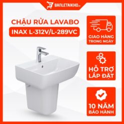 Chậu Rửa Lavabo INAX L-312VL-298VC Kèm Chân Ngắn Treo Tường