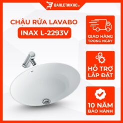 Chậu Rửa Lavabo Inax L-2293V (L2293V) Âm Bàn Oval