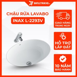Chậu Rửa Lavabo Inax L-2293V (L2293V) Âm Bàn Oval 20 Chậu Rửa Lavabo Inax L-2293V (L2293V) Âm Bàn Oval