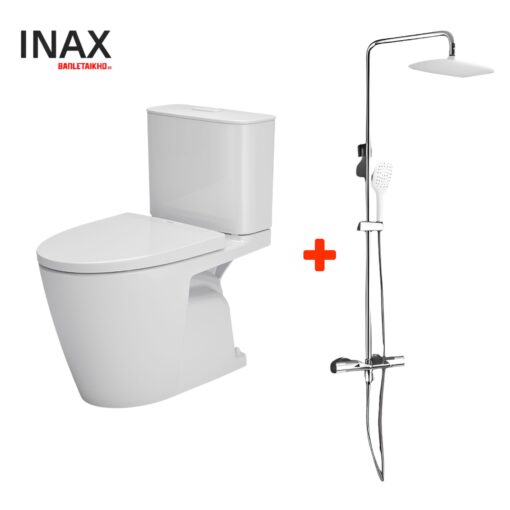 Combo Thiết Bị Vệ Sinh INAX Bồn Cầu AC-602VN Và Sen Cây SN30