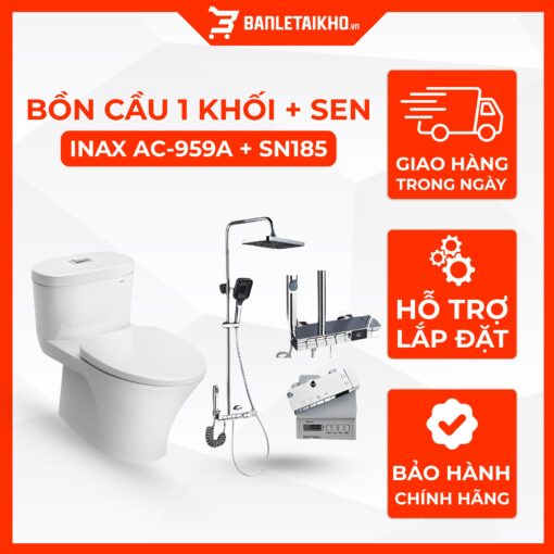 Combo Thiết Bị Vệ Sinh INAX AC-959VAN Và Sen Cây SN185