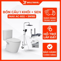 Combo Thiết Bị Vệ Sinh INAX Bồn Cầu AC-602VN Và Sen Cây SN185