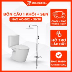 Combo Thiết Bị Vệ Sinh INAX Bồn Cầu AC-602VN Và Sen Cây SN30