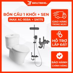 Combo Thiết Bị Vệ Sinh INAX Bồn Cầu AC-959VAN Và Sen Cây SN175