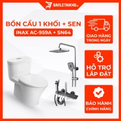 Combo Thiết Bị Vệ Sinh INAX Bồn Cầu AC-959VAN Và Sen Cây SN64
