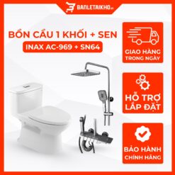 Combo Thiết Bị Vệ Sinh INAX Bồn Cầu AC-969VN Và Sen Cây SN64