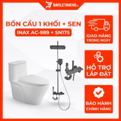Combo Thiết Bị Vệ Sinh INAX Bồn Cầu AC-989VN Và Sen Cây SN175