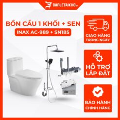 Combo Thiết Bị Vệ Sinh INAX Bồn Cầu AC-989VN Và Sen Cây SN185
