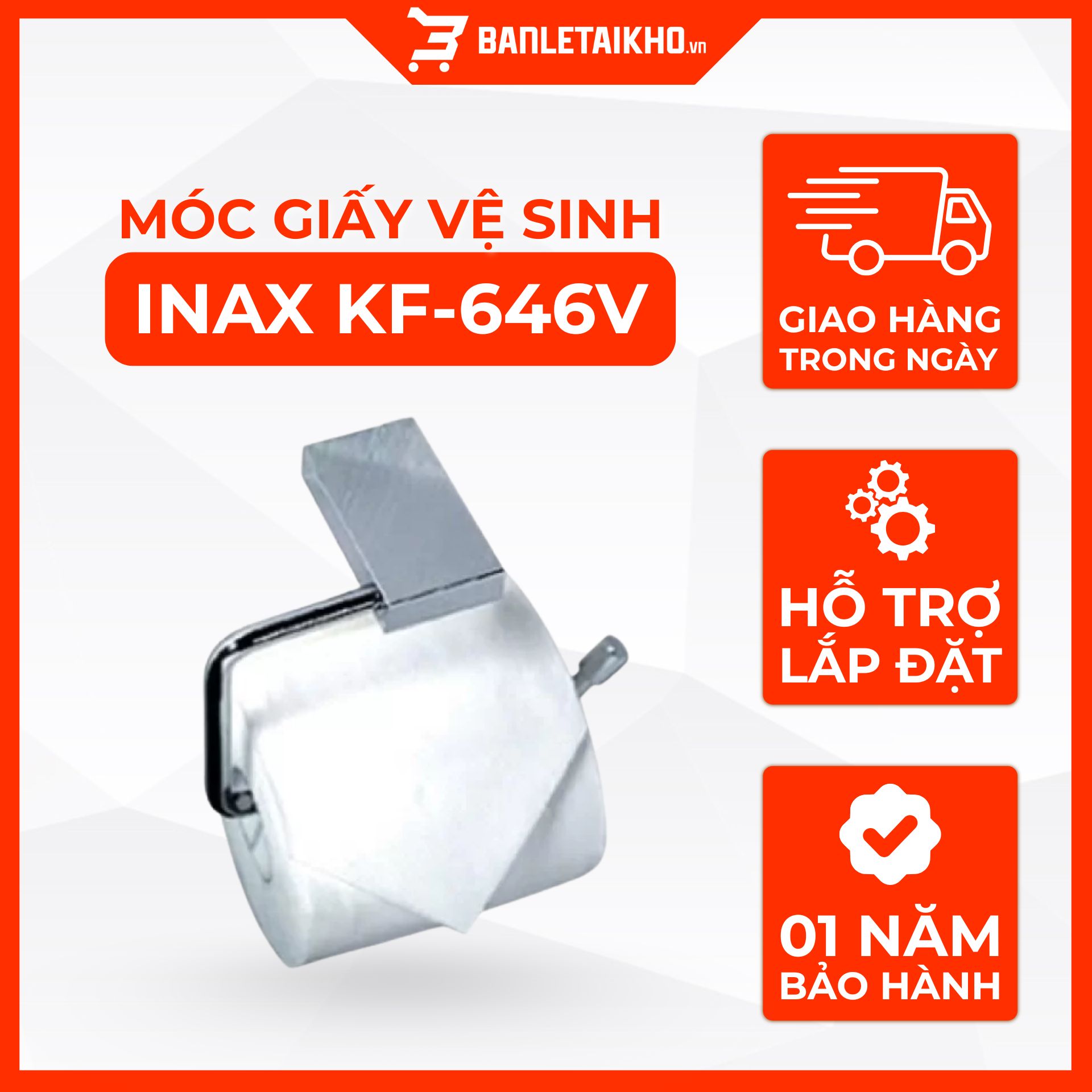 Móc Giấy Vệ Sinh INAX KF-646V (KF646V) MS Series 5 Móc Gaiấy Vệ Sinh INAX KF-646V (KF646V) MS Series
