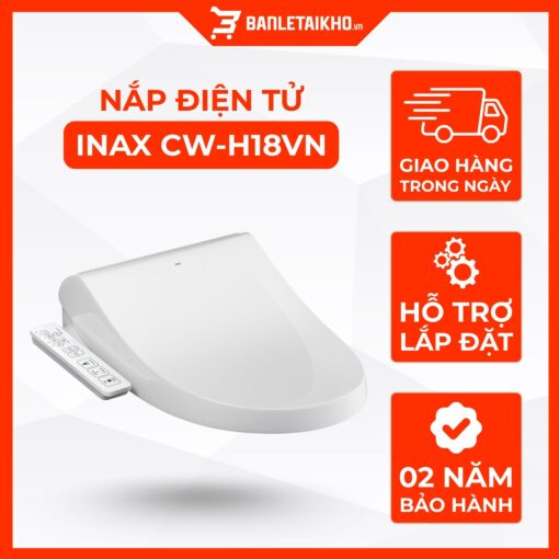 Nắp Bồn Cầu Điện Tử INAX CW-H18VN (CWH18VN) Shower Toilet Rửa Nóng Lạnh 1 Nắp Bồn Cầu Điện Tử INAX CW-H18VN (CWH18VN) Shower Toilet Rửa Nóng Lạnh