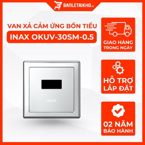 Van Xả Cảm Ứng Bồn Tiểu INAX OKUV-30SM (Mẫu Cũ OKUV-32SM) Âm Tường 1 Van Xa Cam Ung Bon Tieu INAX OKUV 30SM Mau Cu OKUV 32SM Am Tuong