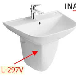 Chân Ngắn Lavabo INAX L-297VC (L297VC) Treo Tường 7 Chân của chậu rửa INAX L-297VC
